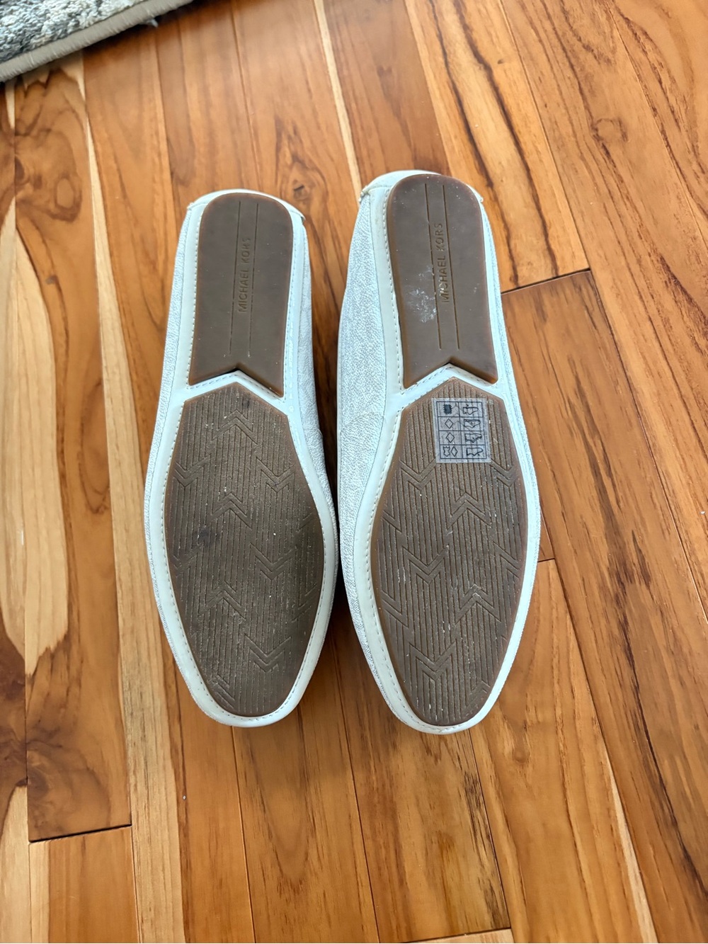 Michael Kors Womens Lillie Flats Shoes Moccasins White Size 9M - Picture 5 of 5